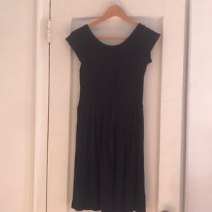 Navy sundress with elasticated smock top